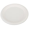 Champware Heavyweight Bagasse Dinnerware, Plate, 10" Dia, White, 500/carton