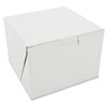 Tuck-Top Bakery Boxes, 5.5 X 5.5 X 4, White, 250/carton