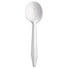 Style Setter Mediumweight Plastic, Spoons, White, 5.6", 1000/carton