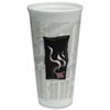 Uptown Thermo-Glaze Hot/cold Cups, Foam, 20 Oz, Red/black/gray, 20/bag, 25 Bags/carton