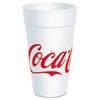 Coca-Cola Foam Cups, Foam, 20 Oz, White/red, 25/bag, 20 Bags/carton