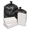 Waste Can Liners, 60 Gal, 1.6 Mil, 38" X 58", Black, 100/carton