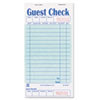 Guest Check Book, 3.5 x 6.7, 1/Page, 50/Book, 50 Books/Carton