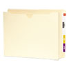 Heavyweight End Tab File Jacket With 2" Expansion, Straight Tab, Letter Size, Manila, 25/box
