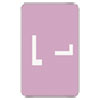 Alphaz Color-Coded Second Letter Alphabetical Labels, L, 1 X 1.63, Lavender, 10/sheet, 10 Sheets/pack