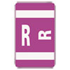 Alphaz Color-Coded Second Letter Alphabetical Labels, R, 1 X 1.63, Purple, 10/sheet, 10 Sheets/pack