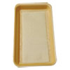 Meat Tray Pads, 6w X 4.5d, White/yellow, 1,000/carton