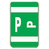 Alphaz Color-Coded Second Letter Alphabetical Labels, P, 1 X 1.63, Dark Green, 10/sheet, 10 Sheets/pack