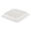 Expressions Cold-Food Container Lids, 8.98 X 8.98 X 1.18, Clear, 150/carton