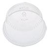 Soloserve Flat-Top Dome Cup Lids, Fits 5 Oz To 8 Oz Containers, Clear, 50/pack 20 Packs/carton