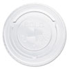 Straw-Slot Cold Cup Lids, Fits 7 Oz Plastic Cups, Clear, 125/sleeve, 20 Sleeves/carton