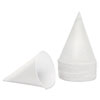Rolled Rim, Poly Bagged Paper Cone Cups, 4.5 Oz, White, 200/bag, 25 Bags/carton