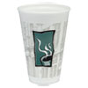Uptown Thermo-Glaze Hot/cold Cups, Foam, 16 Oz, Green/black/gray, 25/bag, 40 Bags/carton