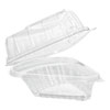 Showtime Clear Hinged Containers, Pie Wedge, 6.67 Oz, 6.1 X 5.6 X 3, Clear, 125/pack, 2 Packs/carton