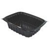 Clearpac Containers, 24 Oz, 6.5 X 7.5 X 2, Black, 63/pack, 4 Packs/carton