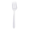 Bonus Polypropylene Cutlery, 5", Fork, White, 1000/carton
