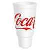 Coca-Cola Foam Cups, 44 Oz, White/red, 20/bag, 15 Bags/carton