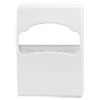 Health Gards Quarter-Fold Toilet Seat Cover Dispenser, 8.75 X 2 X 12, White