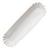 Fluted Hot Dog Trays, 10 X 1.63 X 1.25, White, 250/pack, 12/carton