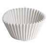 Fluted Bake Cups, 8 Oz, 3.5 X 1.5 X 0.5, White, 500/carton