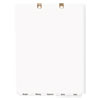WRITE AND ERASE TAB DIVIDERS FOR CLASSIFICATION FOLDERS, BOTTOM TAB, 5-TAB, LETTER
