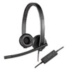 <strong>Logitech®</strong><br />H570e Binaural Over The Head Wired Headset, Black