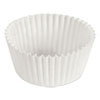 Fluted Bake Cups, 1 Oz, 3.5 X 1.5 X 1, White, 500/pack, 20 Pack/carton