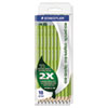 Wopex Extruded Pencil, Hb (#2.5), Black Lead, Green Barrel, 18/pack