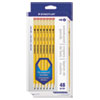 WOODCASE PENCIL, HB (#2.5), BLACK LEAD, YELLOW BARREL, 48/PACK