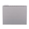 COLORED HANGING FILE FOLDERS, LETTER SIZE, 1/5-CUT TAB, GRAY, 25/BOX