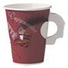 Single-Sided Poly Paper Hot Cups, 8 Oz, Bistro Theme, 50/bag, 20 Bags/carton
