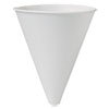 Bare Eco-Forward Treated Paper Funnel Cups, 10 Oz, White, 250/bag, 4 Bags/carton