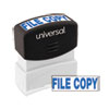 Message Stamp, File Copy, Pre-Inked One-Color, Blue