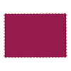 Solid Color Scalloped Edge Placemats, 9.5 x 13.5, Burgundy, 1,000/Carton