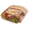 Dubl View Sandwich Bags, 2.35 mil, 9.5" x 2.75", Natural Brown, 500/Carton