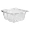 Clearpac Safeseal Tamper-Resistant, Tamper-Evident Containers, Flat Lid, 32 Oz, 6.4 X 2.6 X 7.1, Clear, 100/bag, 2 Bags/ct