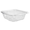 Clearpac Safeseal Tamper-Resistant, Tamper-Evident Containers, Flat Lid, 24 Oz, 6.4 X 1.9 X 7.1, Clear, 100/bag, 2 Bags/ct