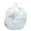High-Density Waste Can Liners, 30 gal, 8 microns, 30" x 37", Natural, 25 Bags/Roll, 20 Rolls/Carton