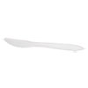 Wrapped Cutlery, 6.25" Knife, Mediumweight, Polypropylene, White, 1,000/carton