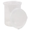 Deli Containers And Lids, 24 Oz, 4.56" Diameter X 4"h, Clear, 250/carton