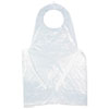 Heavyweight Poly Aprons, 28 x 46, 1 mil, One Size Fits All, White, 500/Carton