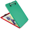 Slimmate Show2know Safety Organizer, 0.5" Clip Capacity, Holds 8.5 X 114 Sheets, Red/green
