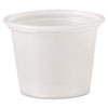 Polystyrene Portion Cups, 1 oz, Translucent, 2,500/Carton
