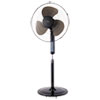 16" Remote Control Stand Fan, Three Speeds, Black