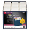 Stadium File, 12 Sections, 1/12-Cut Tabs, Letter Size, Navy