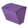 Heavy-Duty Indexed Expanding Open Top Color Files, 21 Sections, 1/21-Cut Tab, Letter Size, Purple