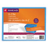 Open Top A-Z Expanding File With Antimicrobial Product Protection, 21 Sections, 1/21-Cut Tab, Letter Size, Blue