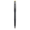 Razor Point Fine Line Porous Point Pen, Stick, Extra-Fine 0.3 Mm, Black Ink, Black Barrel, Dozen