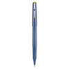 Razor Point Fine Line Porous Point Pen, Stick, Extra-Fine 0.3 Mm, Blue Ink, Blue Barrel, Dozen