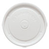 Polystyrene Food Container Lids For 12 Oz Food Containers, White, 100/bag, 12 Bag/carton